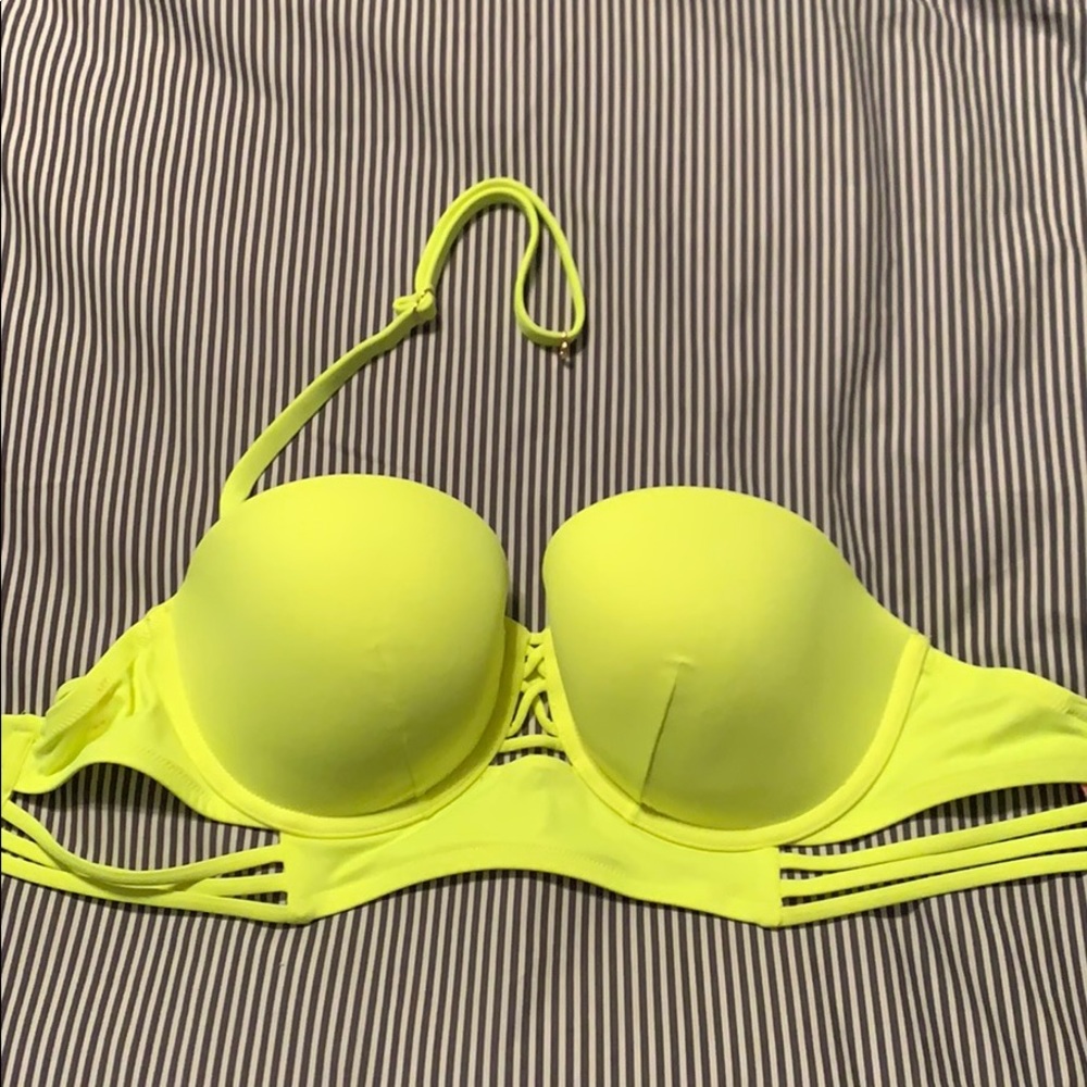 Victoria’s Secret bright yellow swim top